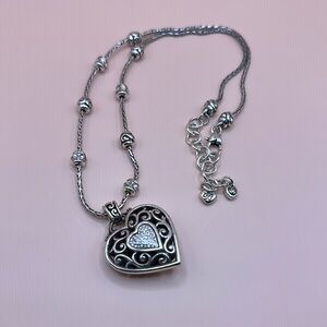 Brighton Silver Heart Pendant Necklace